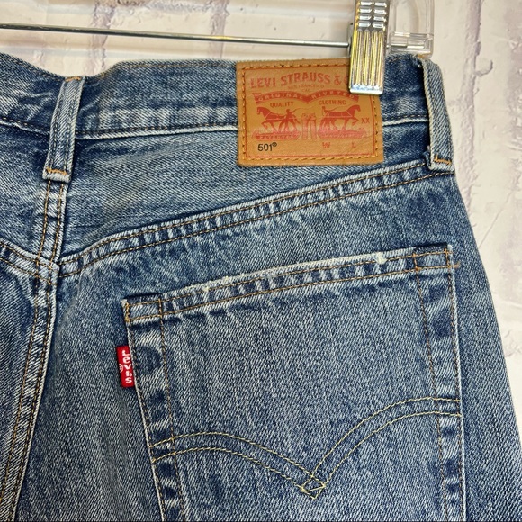 Levi’s 501 Patchwork Ragged Lands Denim Jeans - Picture 6 of 13